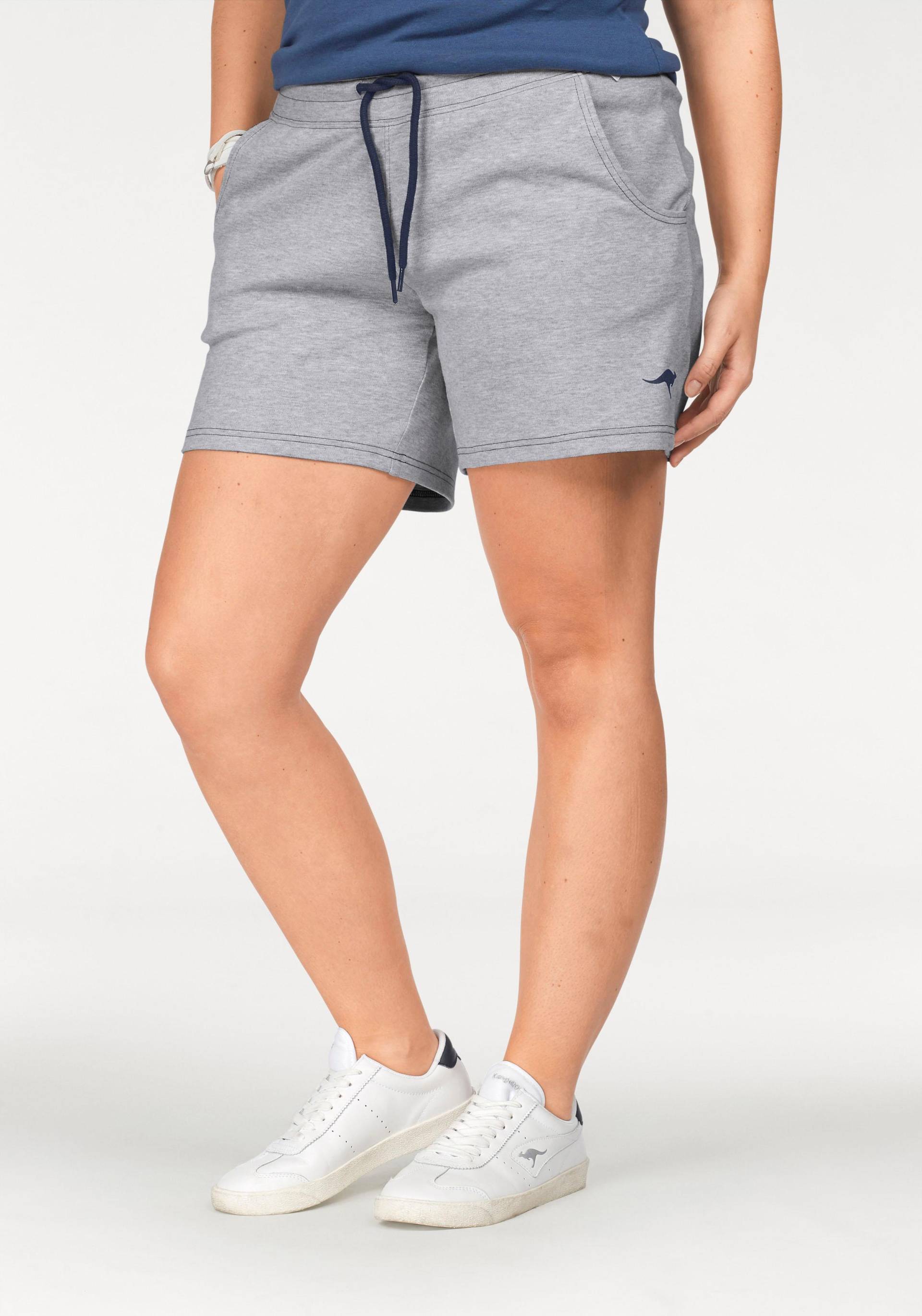 KangaROOS Sweatshorts, mit kontrastfarbener Kordel und kleinem Label-Print von KangaROOS