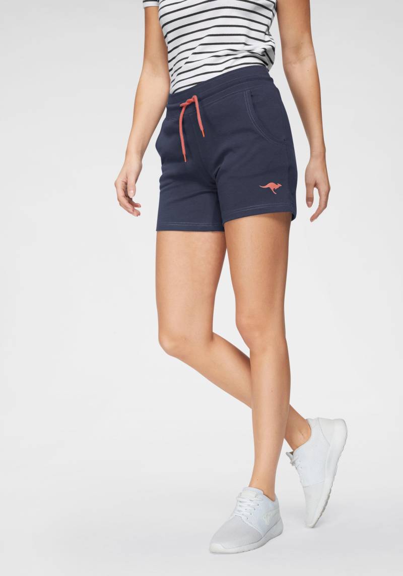 KangaROOS Sweatshorts, mit kontrastfarbener Kordel und kleinem Label-Print von KangaROOS