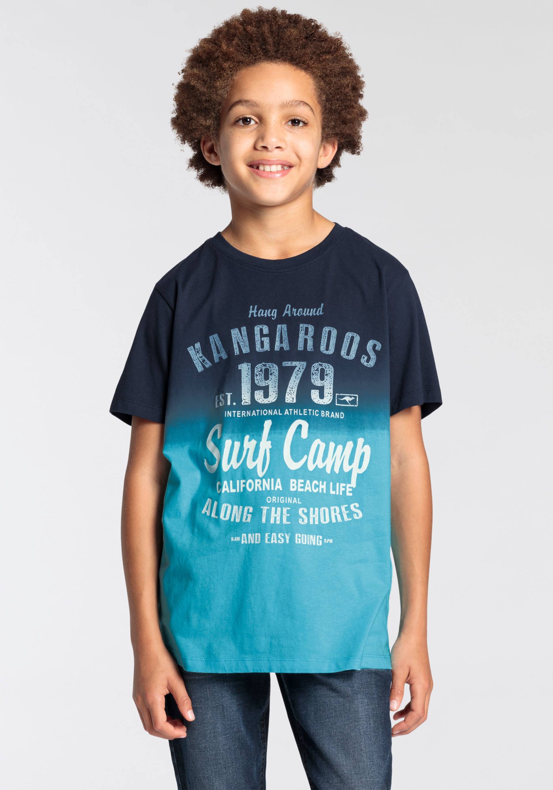 KangaROOS T-Shirt »Kangaroos Jungen«, modischer Farbverlauf von KangaROOS