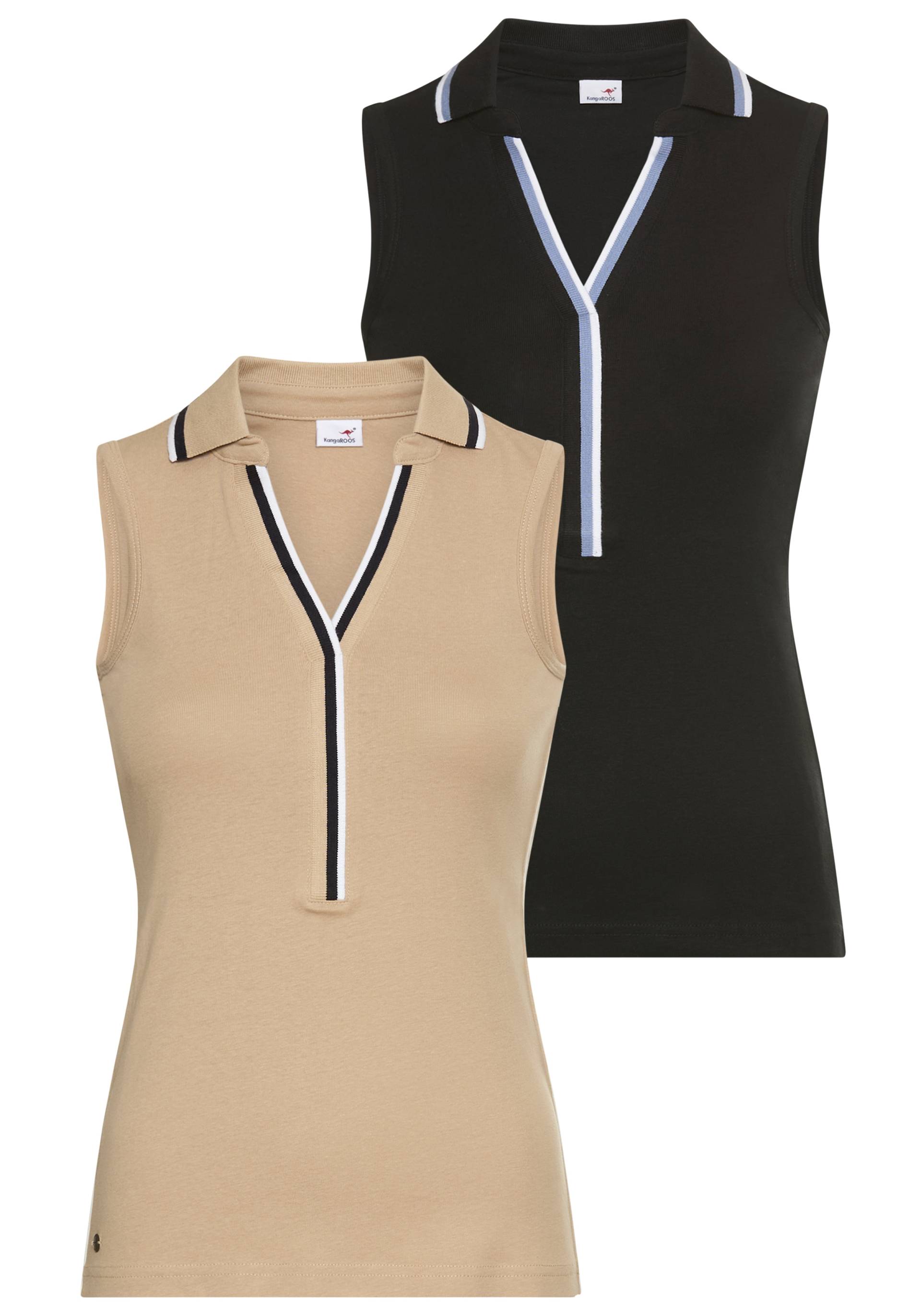 KangaROOS Tanktop, (Packung, 2 tlg.), Tape mit Logobranding seitlich - NEUE KOLLEKTION von KangaROOS