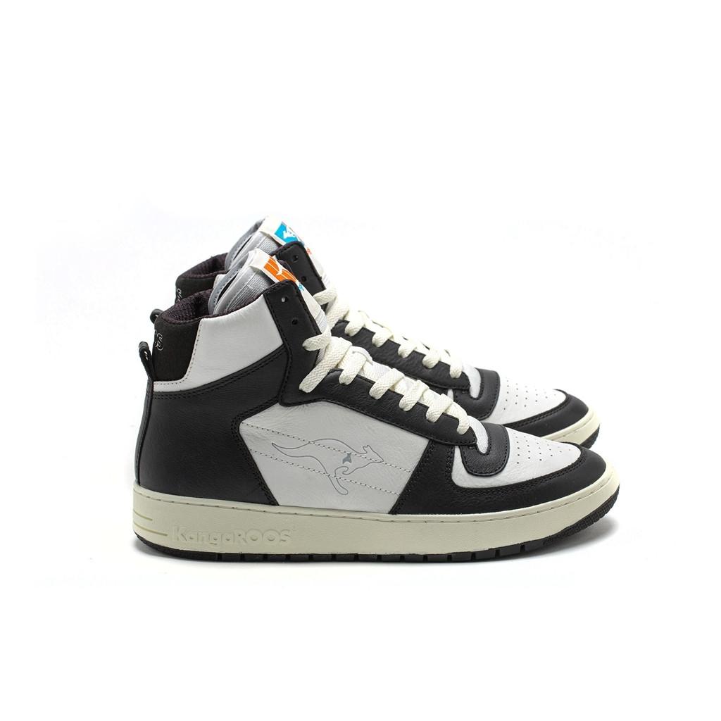 KangaROOS - sneakers originals game hi lace up, für Damen, Schwarz/Weiss, Größe 36 von KangaROOS