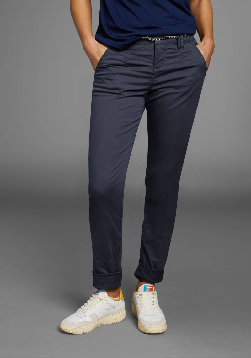 KangaROOS Chinohose, (Set, 2 tlg., mit Gürtel), in schmaler Form, mit Kordel zu binden von Kangaroos
