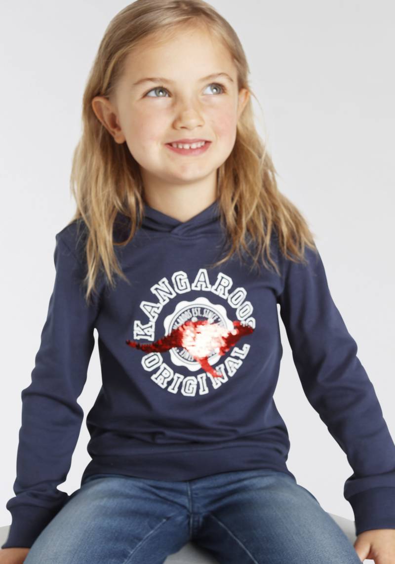 KangaROOS Kapuzensweatshirt »Kleine Mädchen«, mit Wendepailletten von Kangaroos