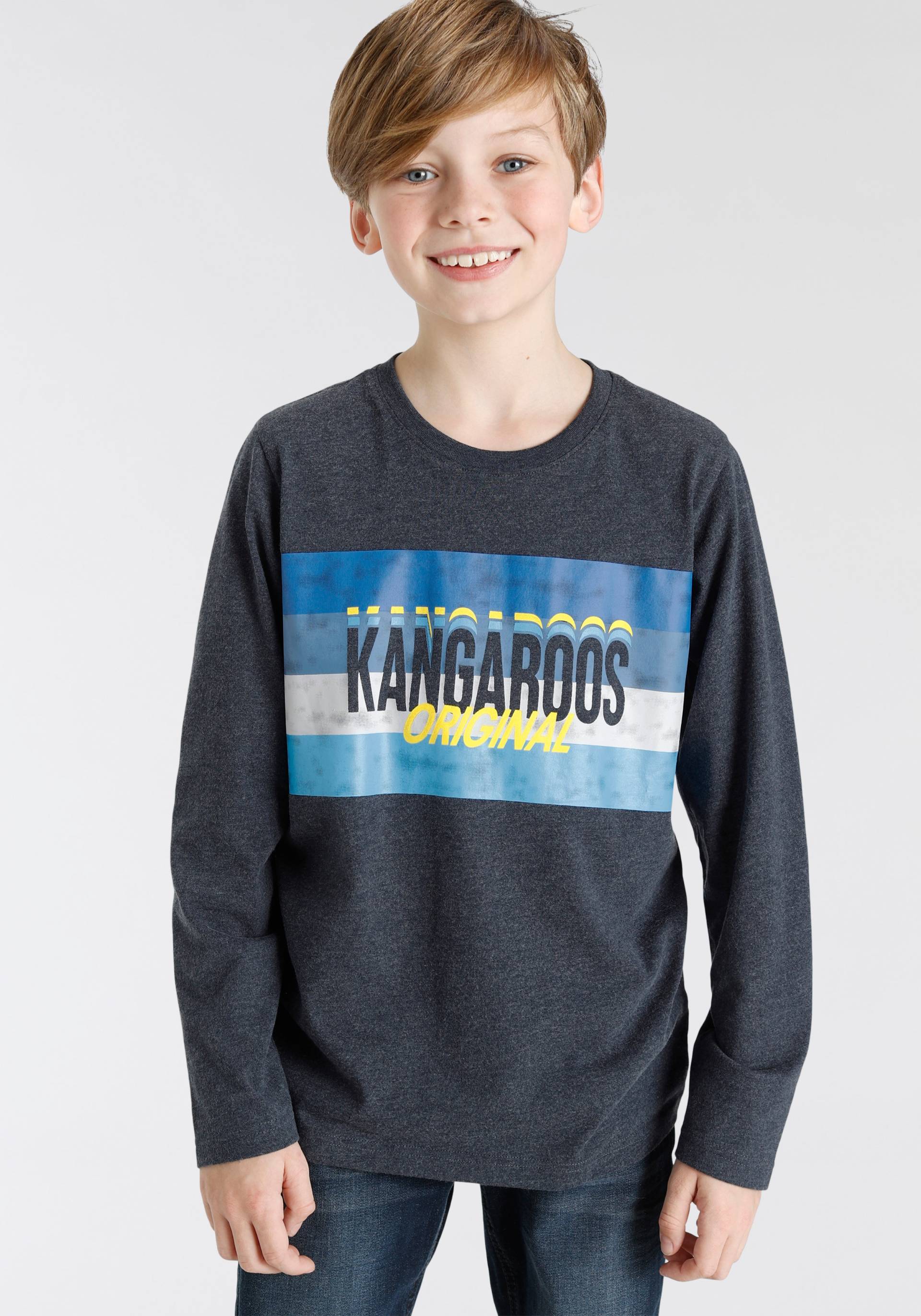 KangaROOS Langarmshirt »für Jungen«, in melierter Qualität von Kangaroos