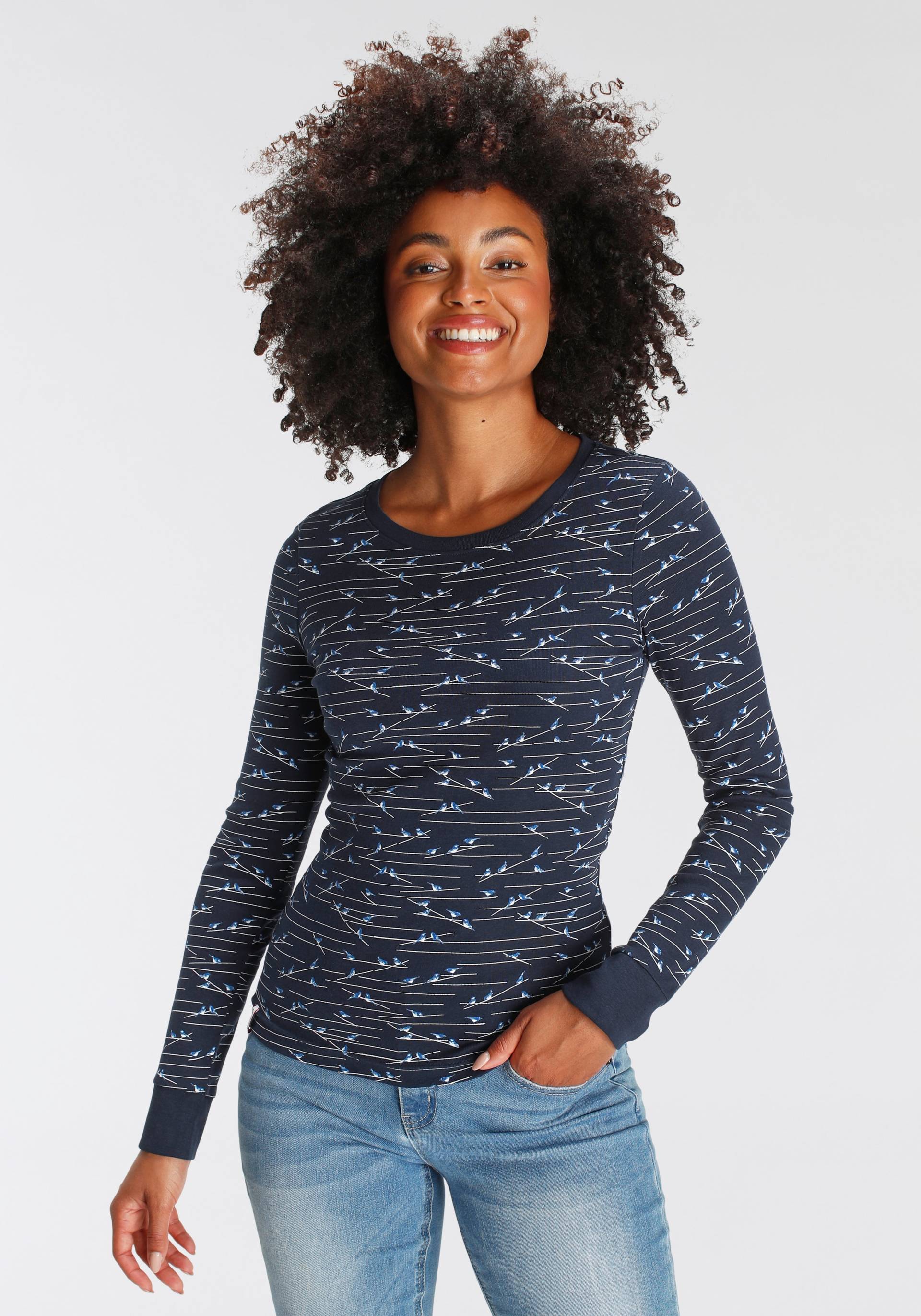 KangaROOS Langarmshirt, sehr figurbetonte Passform, Rundhalsausschnitt, aus 100% Baumwolle KangaROOS Langarmshirt, sehr figurbetonte Passform, Rundhalsausschnitt, aus 100% Baumwolle von Kangaroos