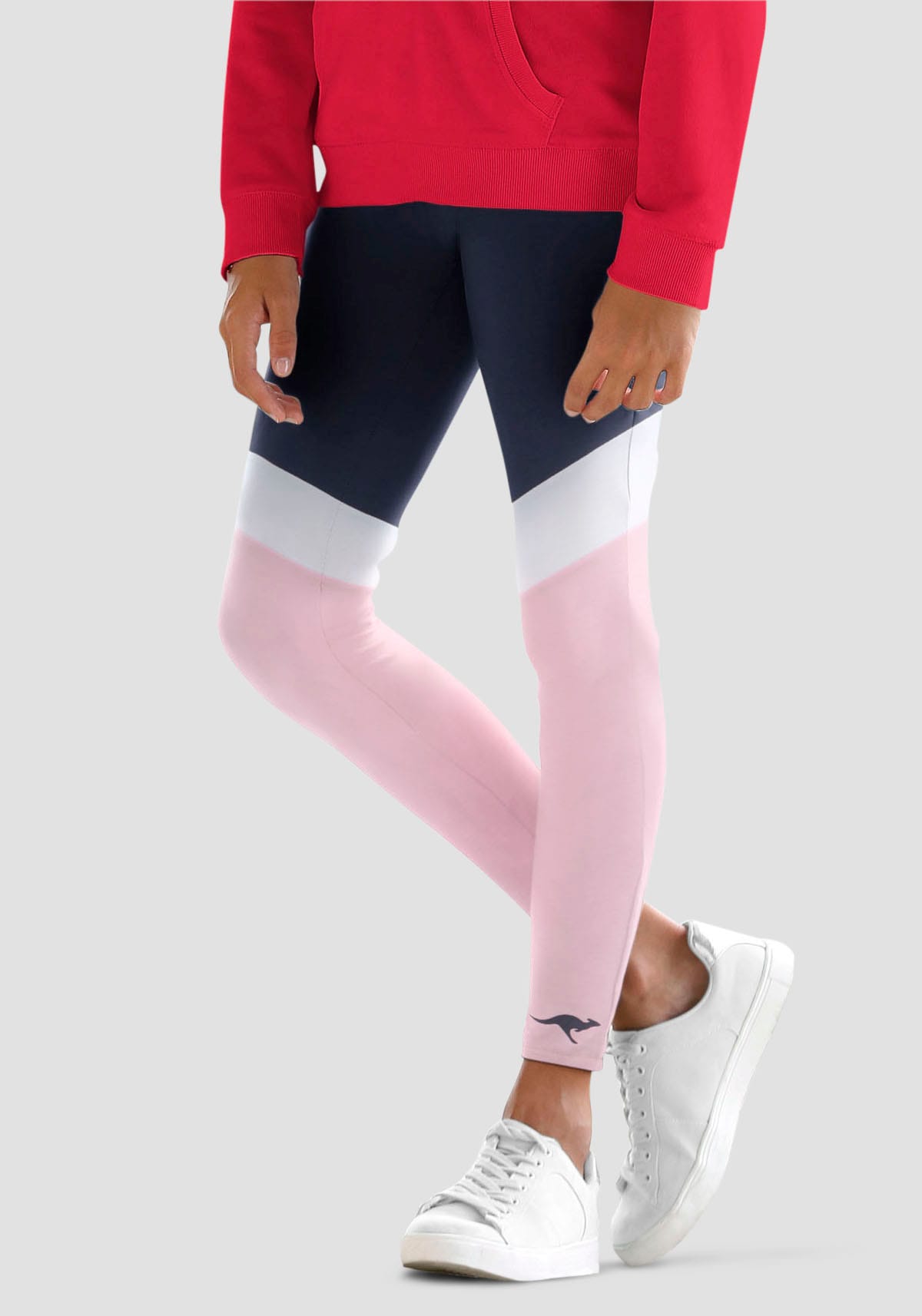 KangaROOS Leggings »mit colorblocking Einsätzen«, mit schönen Kontrasteinsätzen KangaROOS Leggings »mit colorblocking Einsätzen«, mit schönen Kontrasteinsätzen von Kangaroos