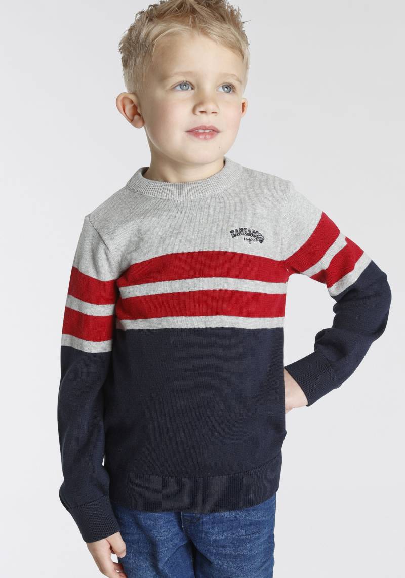 KangaROOS Strickpullover »für kleine Jungen«, mit Logostickerei von Kangaroos