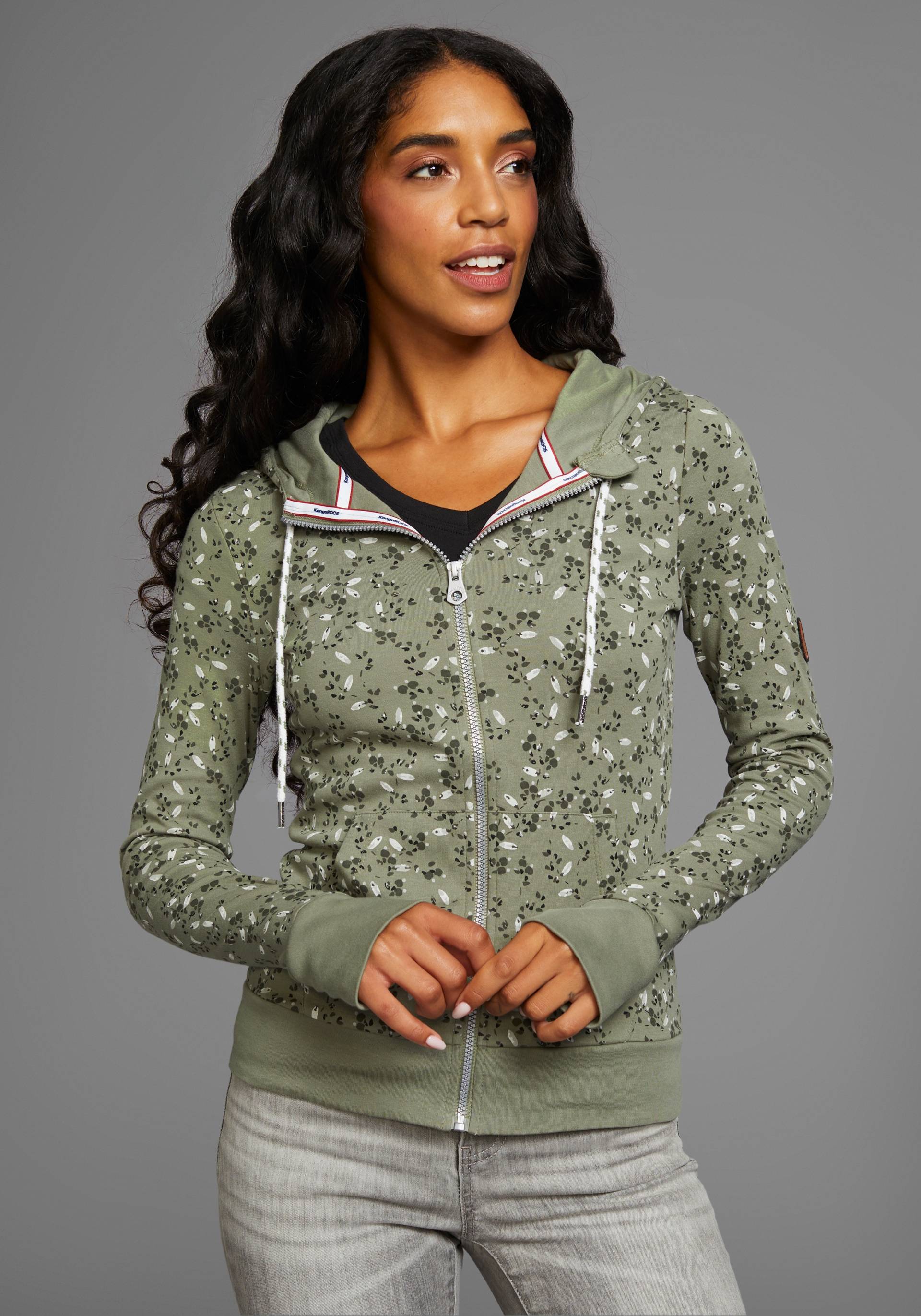 KangaROOS Sweatjacke, mit Allover-Print von Kangaroos