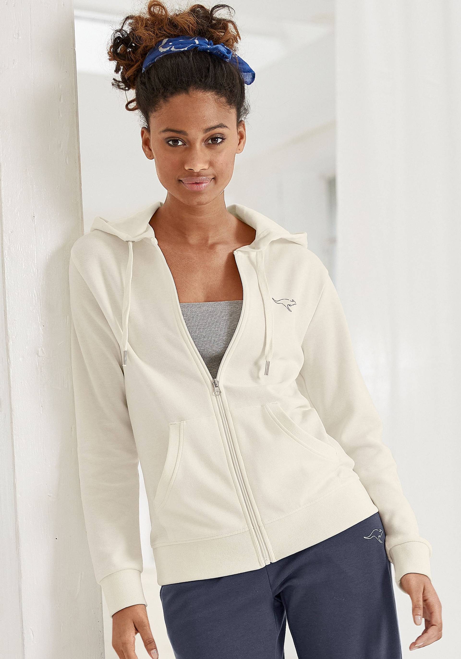 KangaROOS Sweatjacke, mit grossem Logodruck auf dem Rücken, Loungeanzug KangaROOS Sweatjacke, mit grossem Logodruck auf dem Rücken, Loungeanzug von Kangaroos