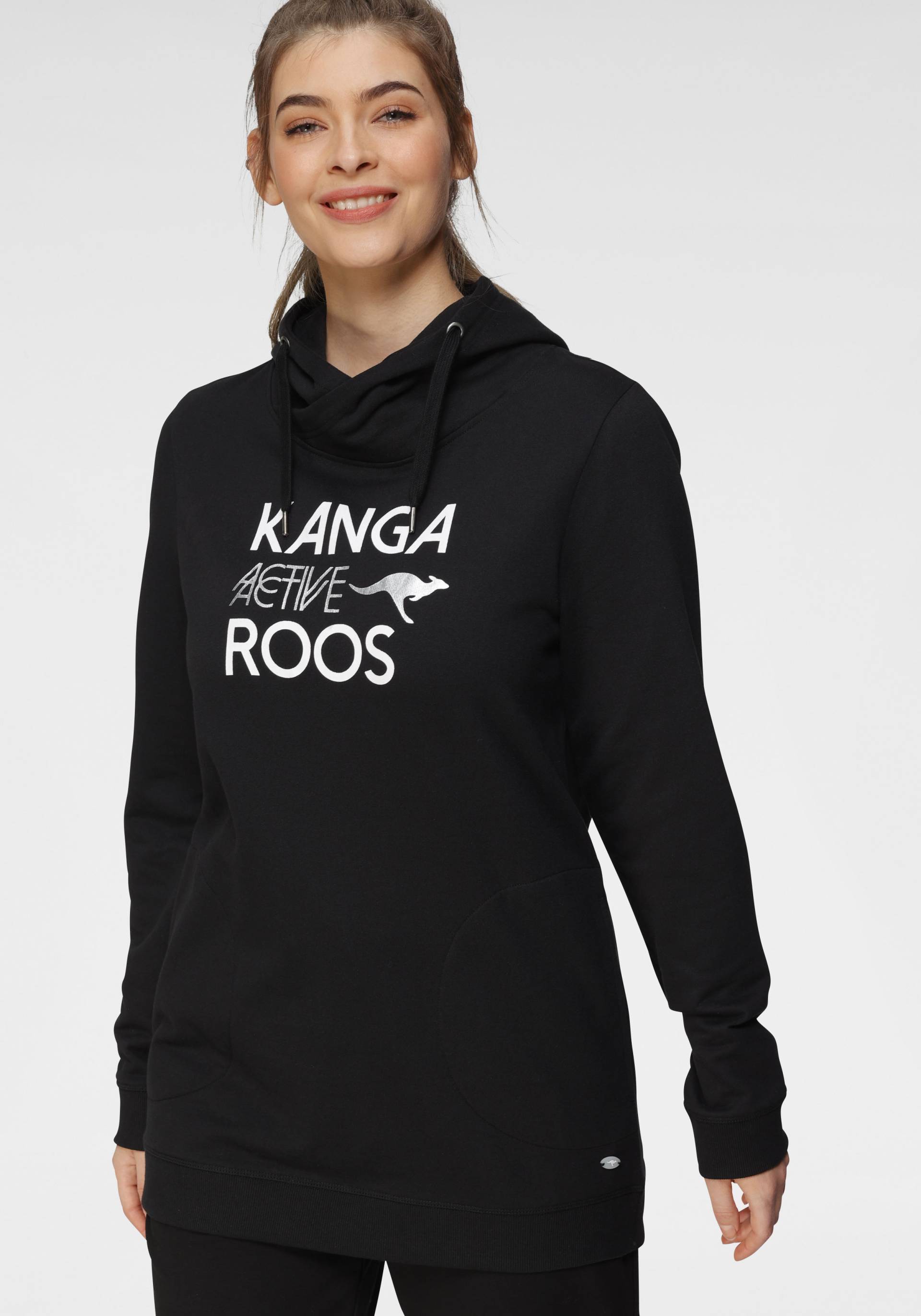 KangaROOS Sweatshirt, lange Ärmel, figurumspielende Passform von Kangaroos