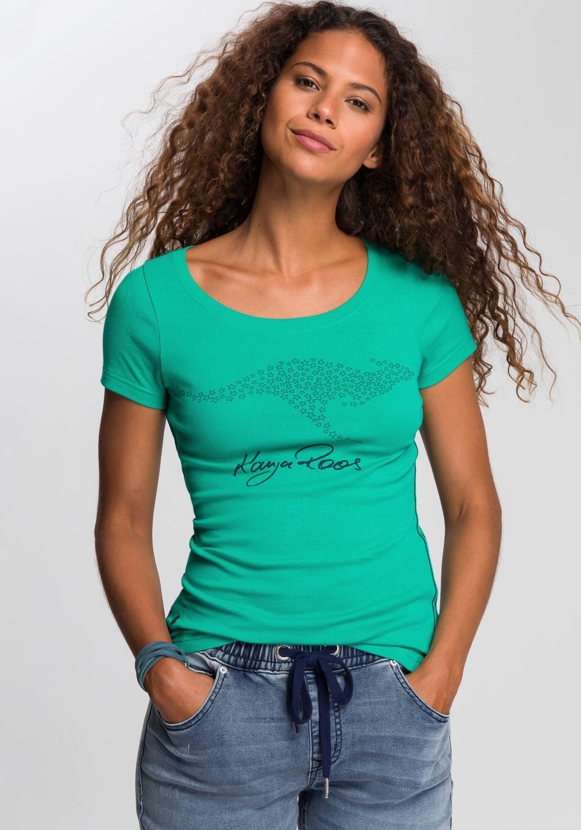 KangaROOS T-Shirt, Kurzarm, sehr figurbetonte Passform KangaROOS T-Shirt, Kurzarm, sehr figurbetonte Passform von Kangaroos