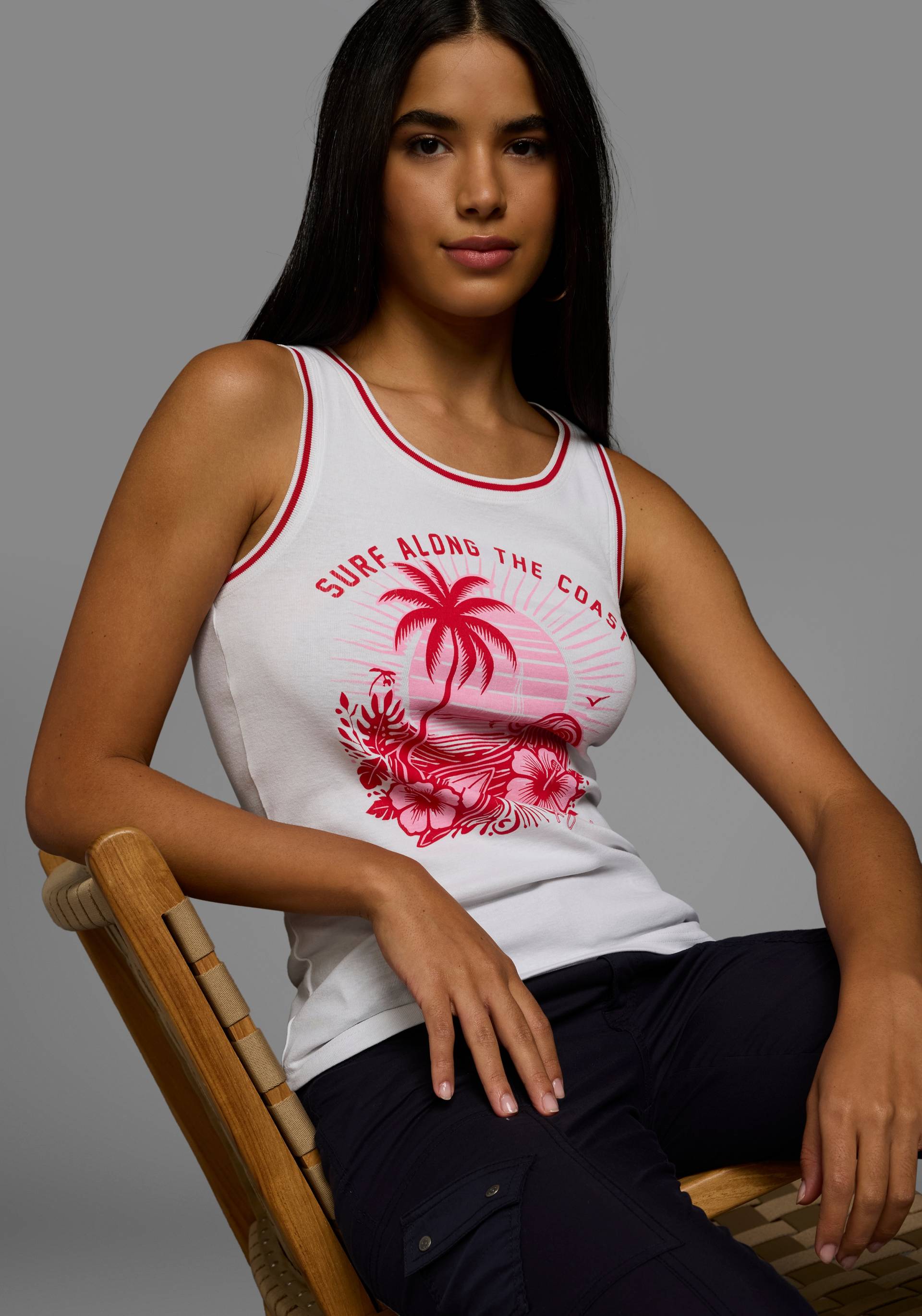 KangaROOS Tanktop, mit collem Sommer-Logo-Print - NEUE KOLLEKTION KangaROOS Tanktop, mit collem Sommer-Logo-Print - NEUE KOLLEKTION von Kangaroos