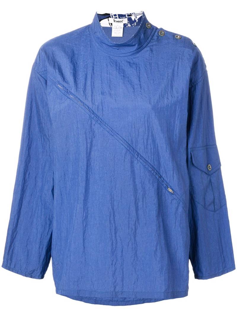 Kansai Yamamoto Pre-Owned 1990s waterproof jacket - Blue von Kansai Yamamoto Pre-Owned