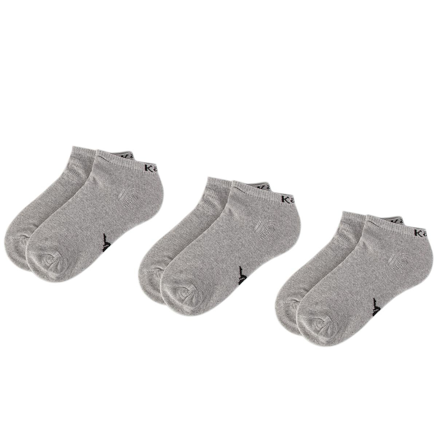 3er-Set niedrige Unisex-Socken Kappa 704275 Grau von Kappa