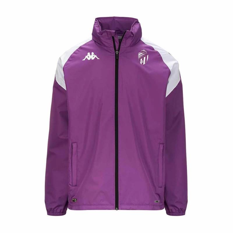 Real Valladolid Adverzip 2023/24 Wasserdichte Trainingsjacke Für Kinder Jungen  14A von Kappa