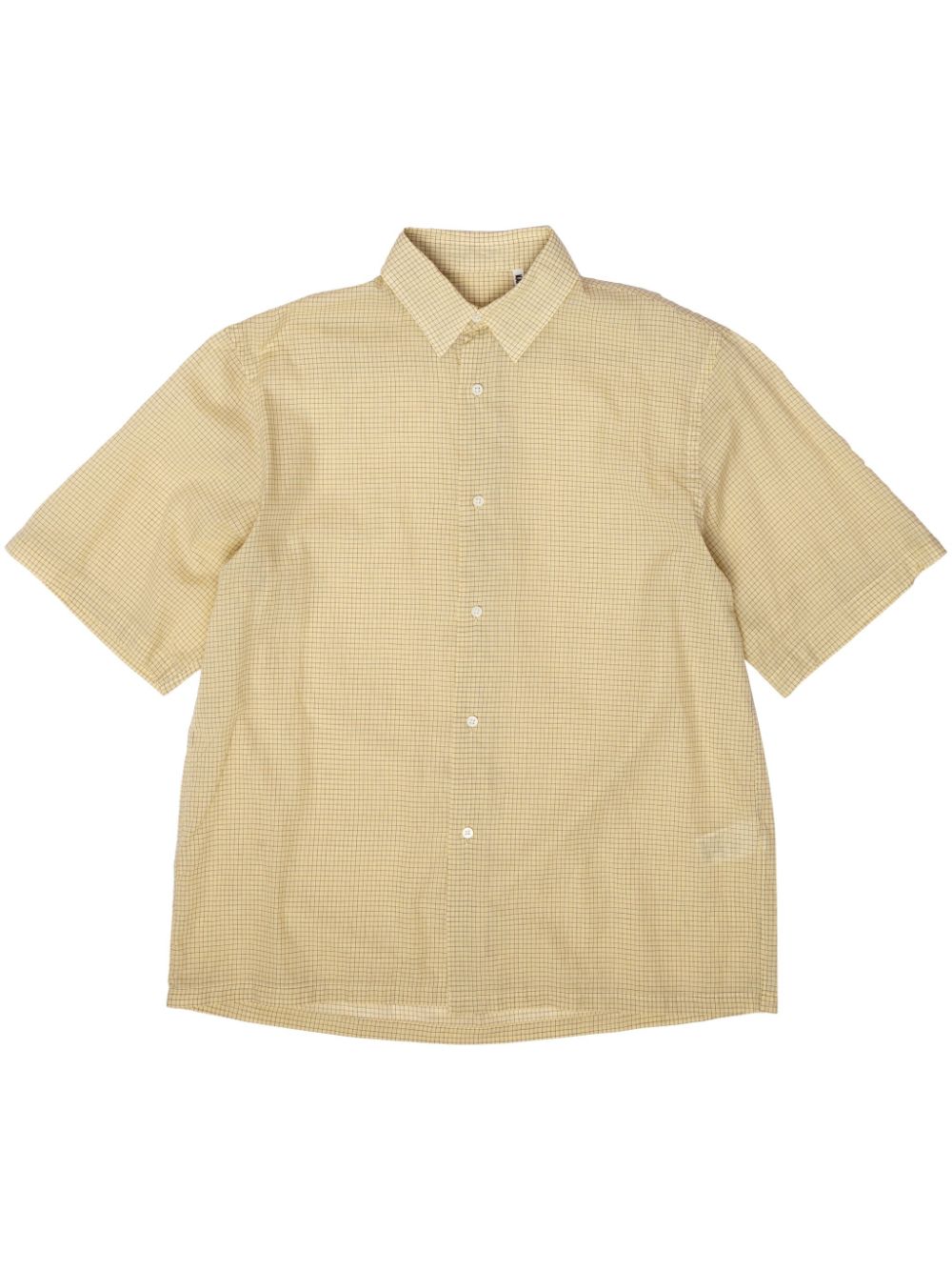 Kaptain Sunshine mini-checked shirt - Yellow von Kaptain Sunshine