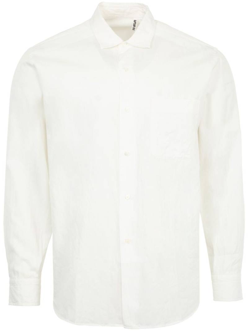 Kaptain Sunshine semi-spread collar cotton shirt - White von Kaptain Sunshine