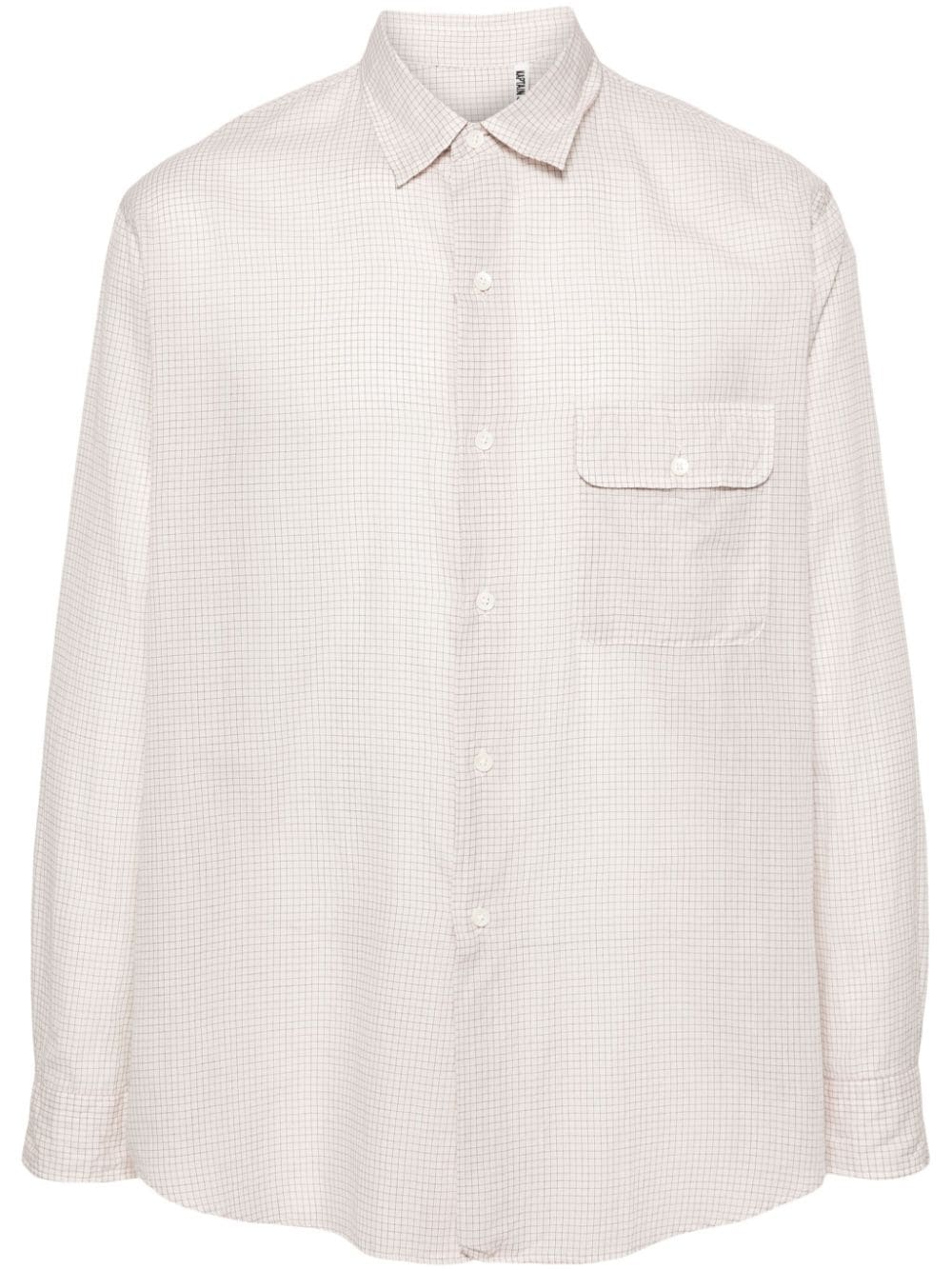 Kaptain Sunshine windowpane-print cotton shirt - Neutrals von Kaptain Sunshine