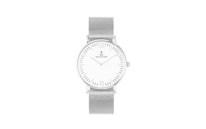 Kapten & Son Quarzuhr »Campina Silver Mesh« von Kapten & Son