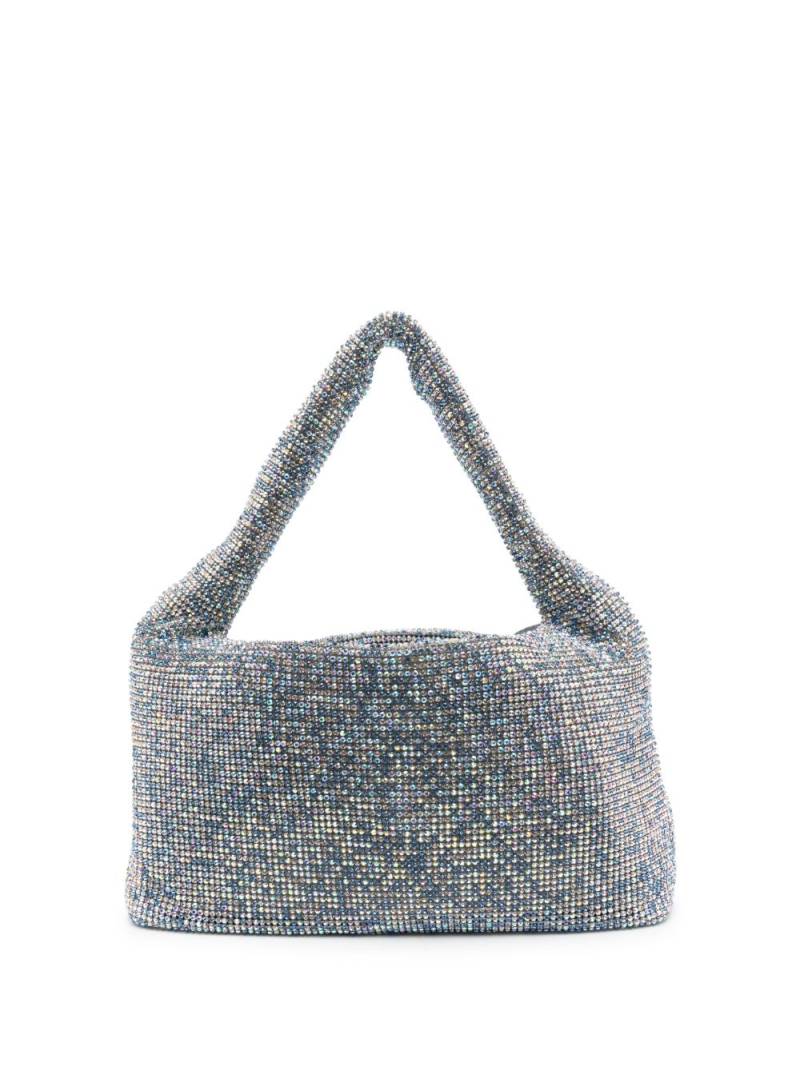 Kara Crystal Mesh Armpit mini bag - Blue von Kara