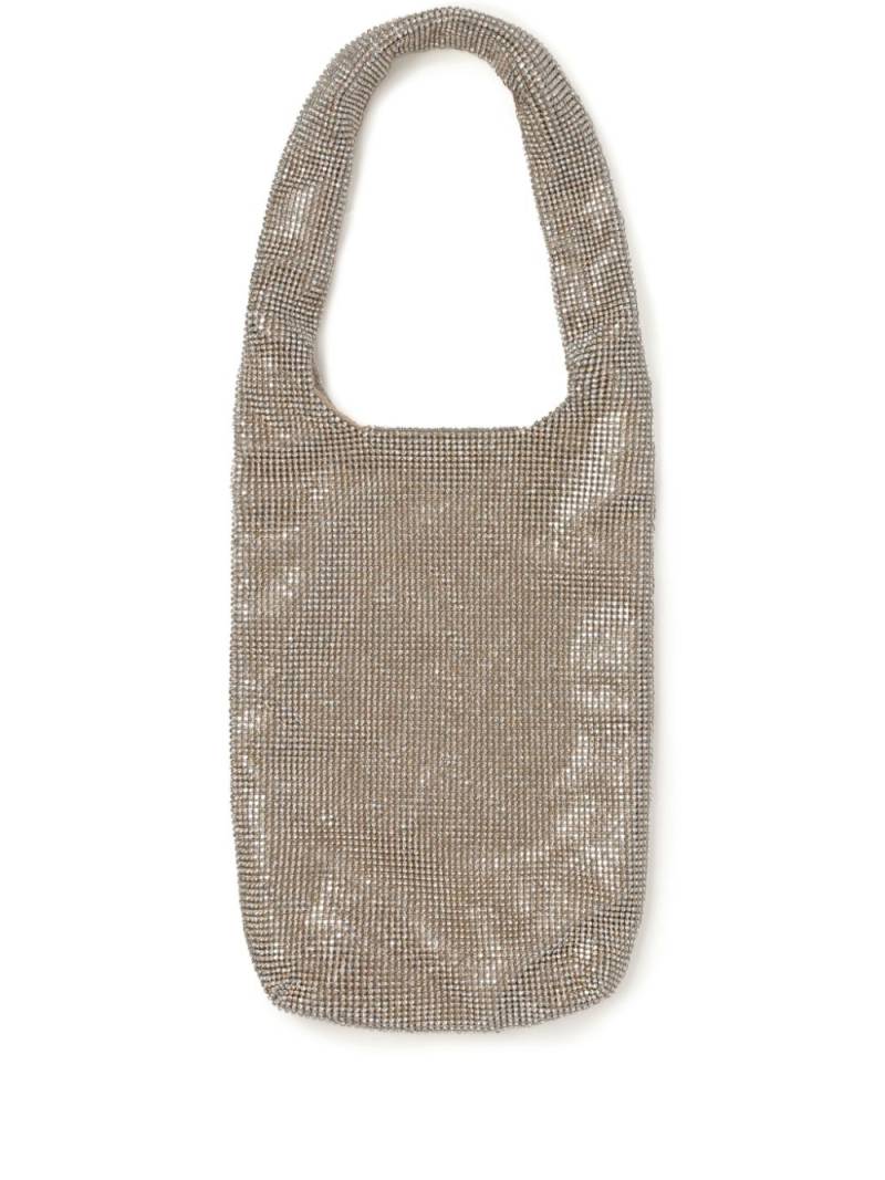 Kara crystal-embellished mesh tote bag - Neutrals von Kara