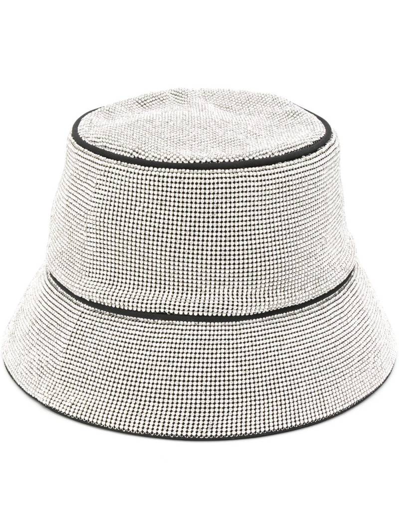 Kara embroidered bucket hat - Silver von Kara