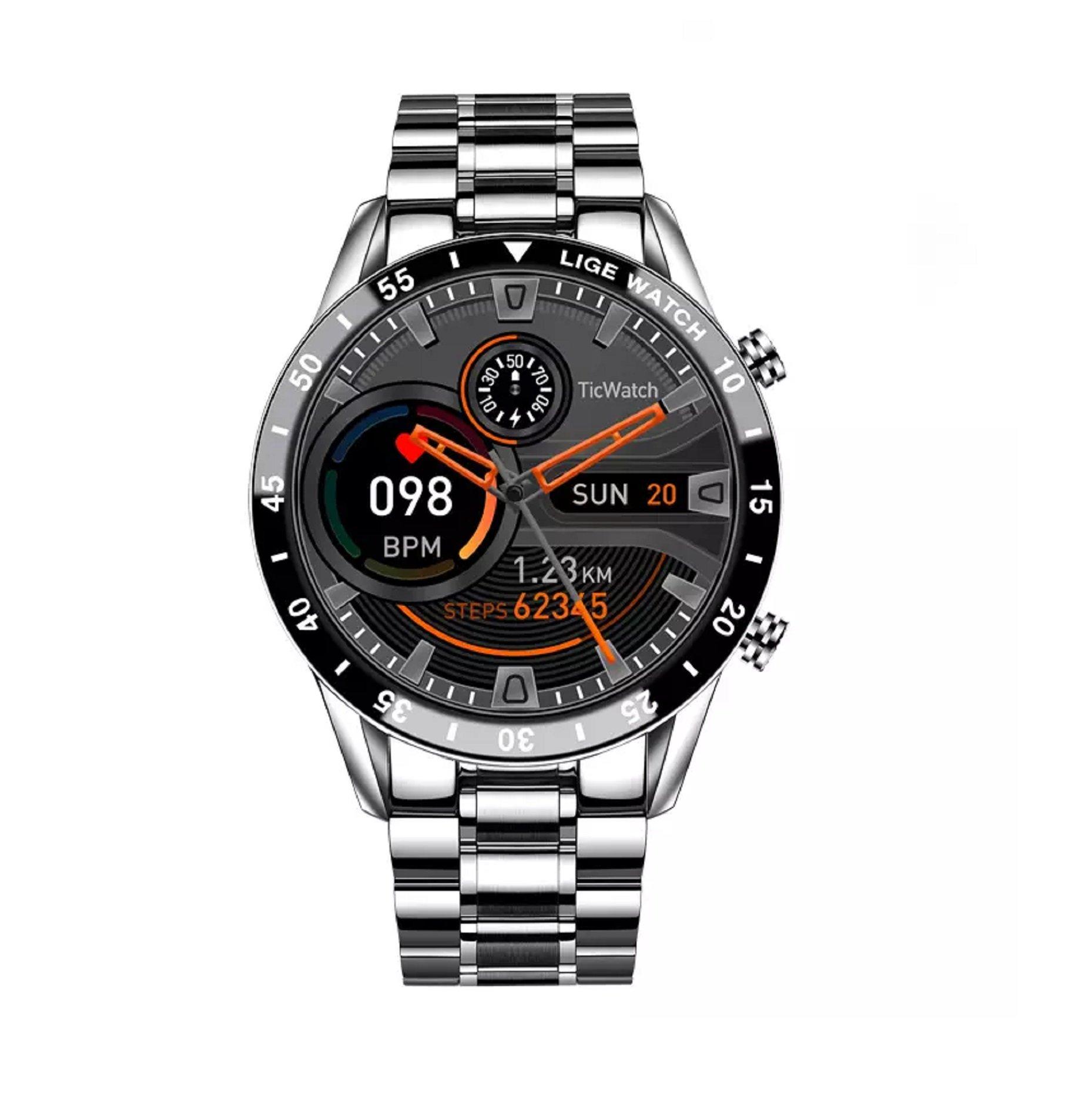 Bw0189 Nanway Sportuhr Smartwatch Herren Silber 46mm von Karen M