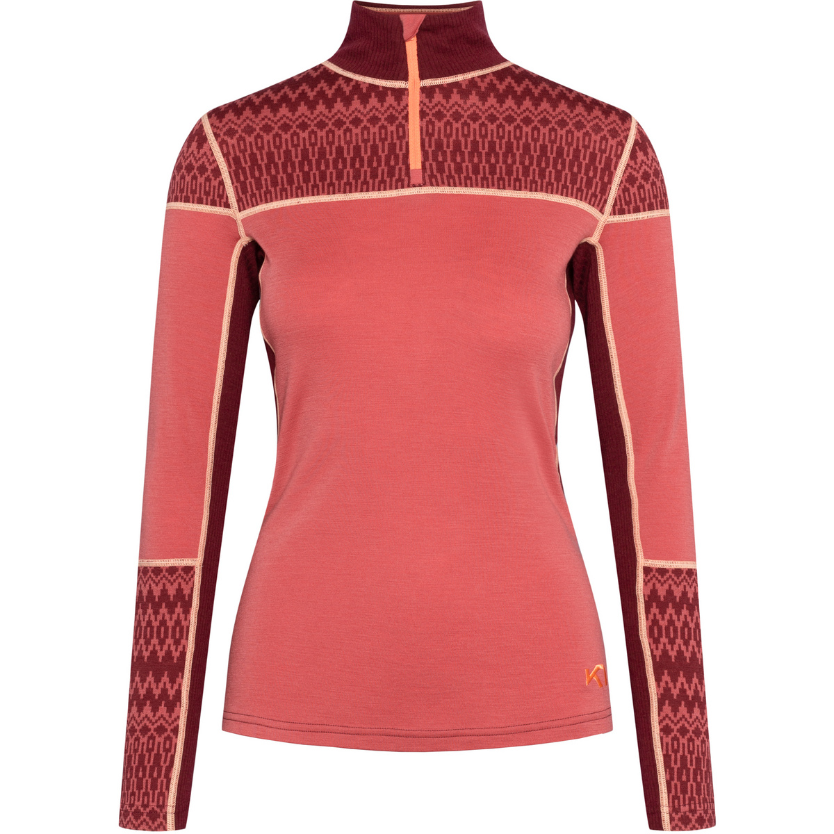 Kari Traa Damen Sara Half Zip Longsleeve von Kari Traa