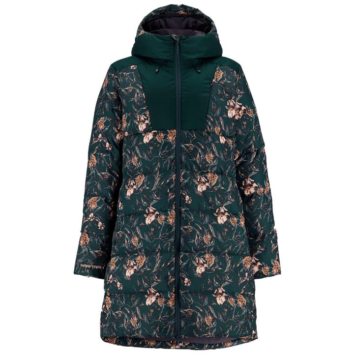 Kari Traa Kirsten Jacket Print Mantel dunkelgrün von Kari Traa