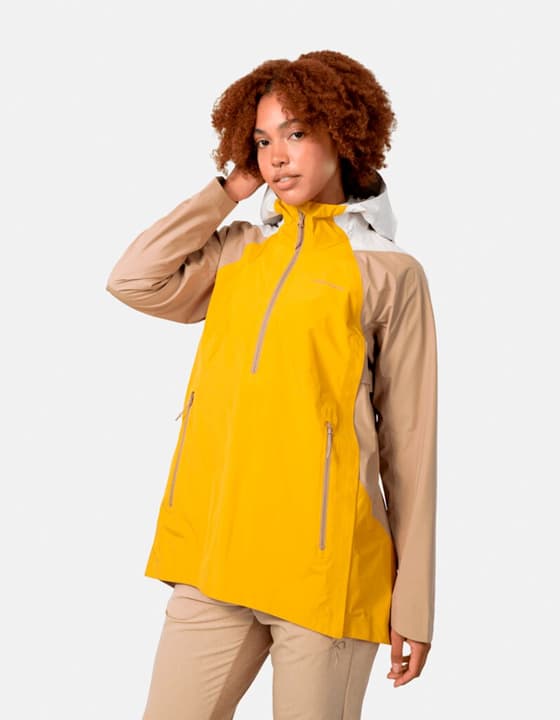 Kari Traa Sanne 3L Anorak Regenjacke dunkelgelb von Kari Traa