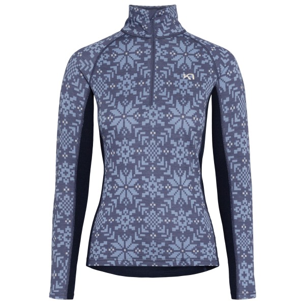 Kari Traa - Women's Edith Half Zip - Merinounterwäsche Gr S blau von Kari Traa