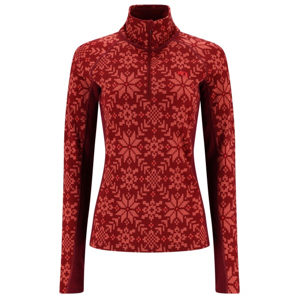 Kari Traa - Women's Edith Half Zip - Merinounterwäsche Gr XS rot von Kari Traa