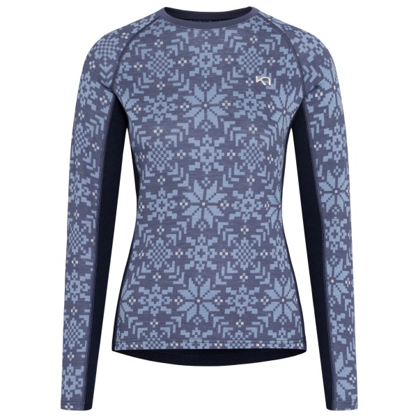 Kari Traa - Women's Edith Long Sleeve - Merinounterwäsche Gr S blau/grau von Kari Traa