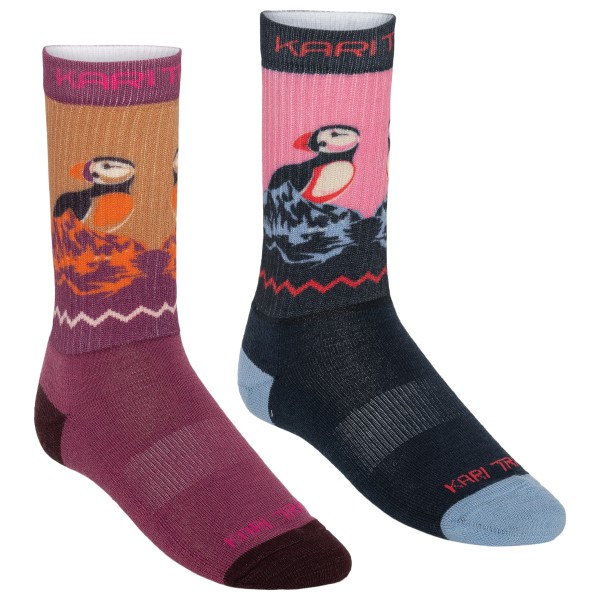 Kari Traa - Women's Puffin Sock 2 Pack - Merinosocken Gr 36-37 bunt von Kari Traa