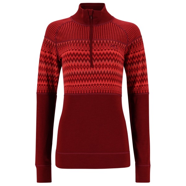 Kari Traa - Women's Silja Halfzip - Merinounterwäsche Gr L rot von Kari Traa