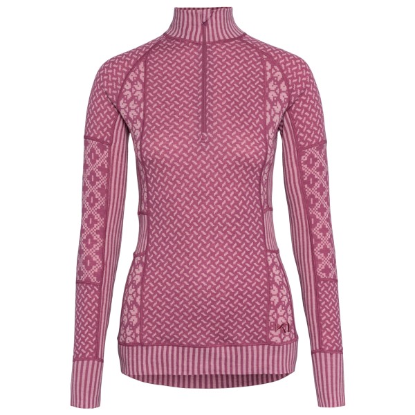 Kari Traa - Women's Smekker Half-Zip - Merinounterwäsche Gr M rosa/lila von Kari Traa