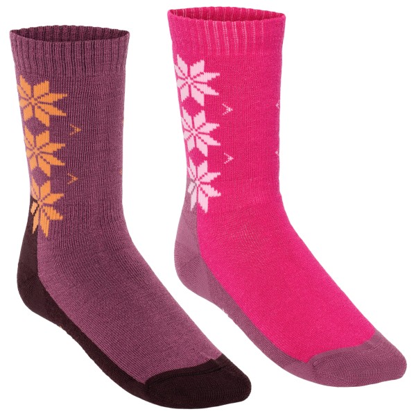 Kari Traa - Women's Wool Sock 2 Pack - Merinosocken Gr 36-38;39-41 blau;bunt;grau;rosa/lila von Kari Traa