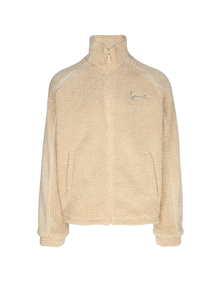 KARL KANI Fleecejacke  beige | L von Karl Kani