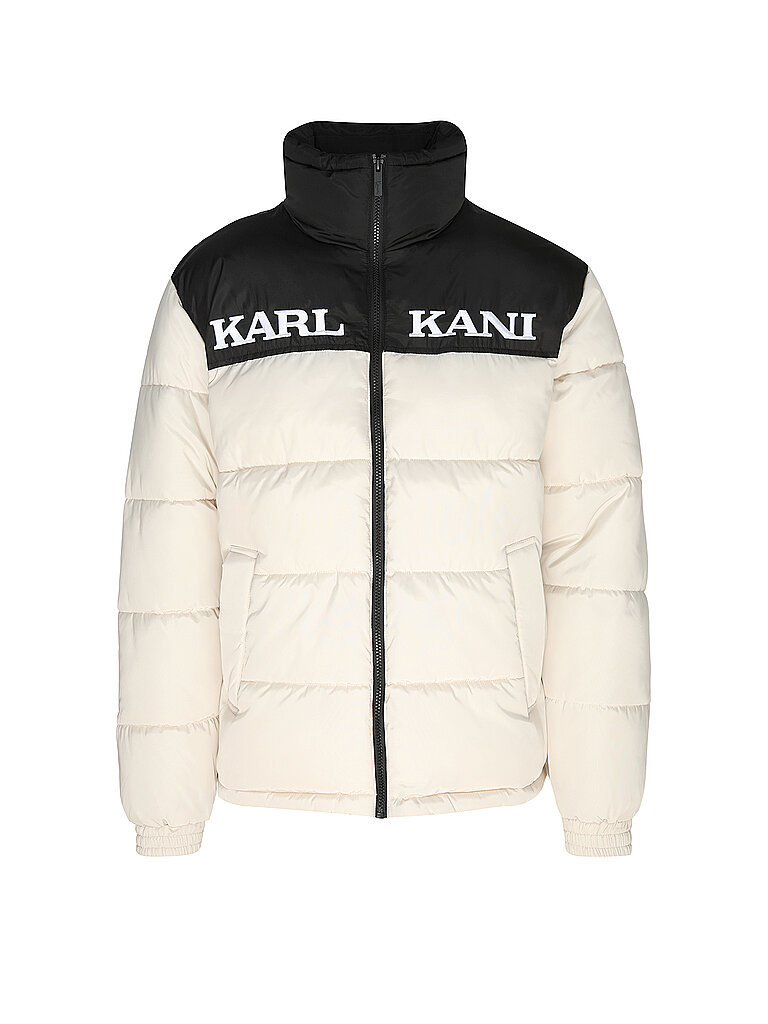 KARL KANI Steppjacke RETRO ESSENTIAL beige | L von Karl Kani