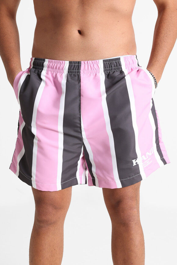 Karl Kani Badeshorts | Rose + Grey + White | Herren  | L von Karl Kani