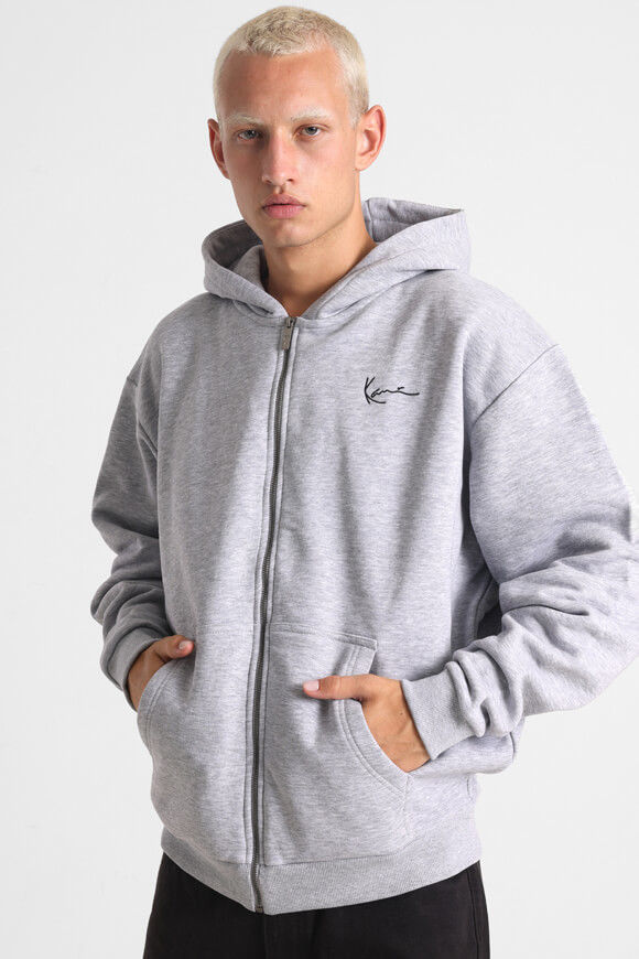 Karl Kani Kapuzensweatjacke | Ash Grey | Herren  | XS von Karl Kani