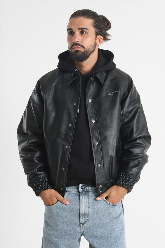 Karl Kani Kunstlederjacke | Black | Herren  | L von Karl Kani