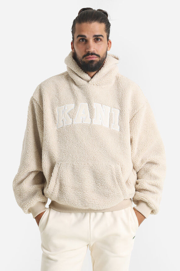 Karl Kani Serif Sherpa Kapuzensweater | Light Sand | Herren  | L von Karl Kani