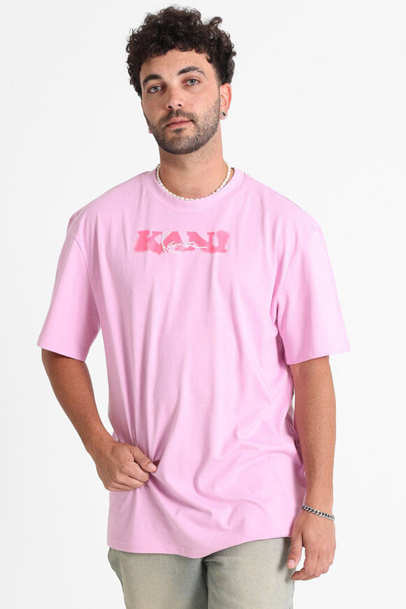 Karl Kani Signature Retro T-Shirt | Pink | Herren  | M von Karl Kani