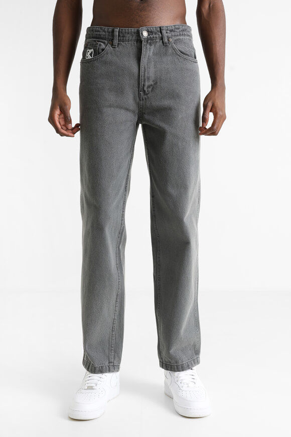 Karl Kani Small Signature Baggy Jeans | Grey Denim | Herren  | 28 von Karl Kani