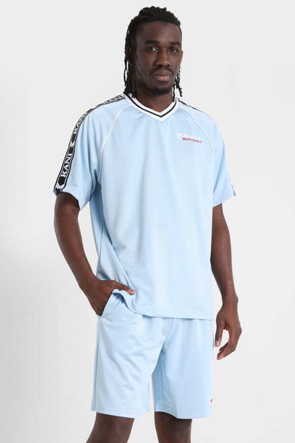 Karl Kani Sports Shadow Stripe T-Shirt | Light Blue | Herren | M Karl Kani Sports Shadow Stripe T-Shirt | Light Blue | Herren | M von Karl Kani