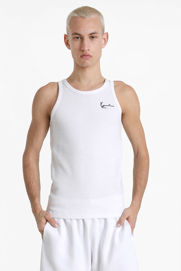 Karl Kani Tanktop mit Waffelstruktur | White | Herren  | XL von Karl Kani