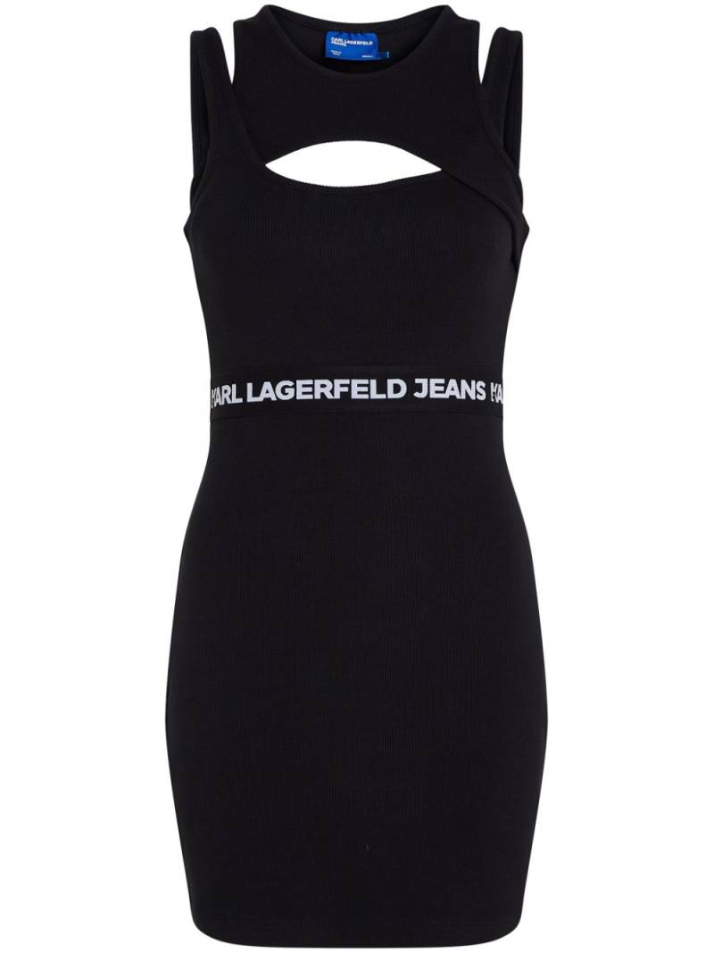 Karl Lagerfeld Jeans layered tank minidress - Black von Karl Lagerfeld Jeans