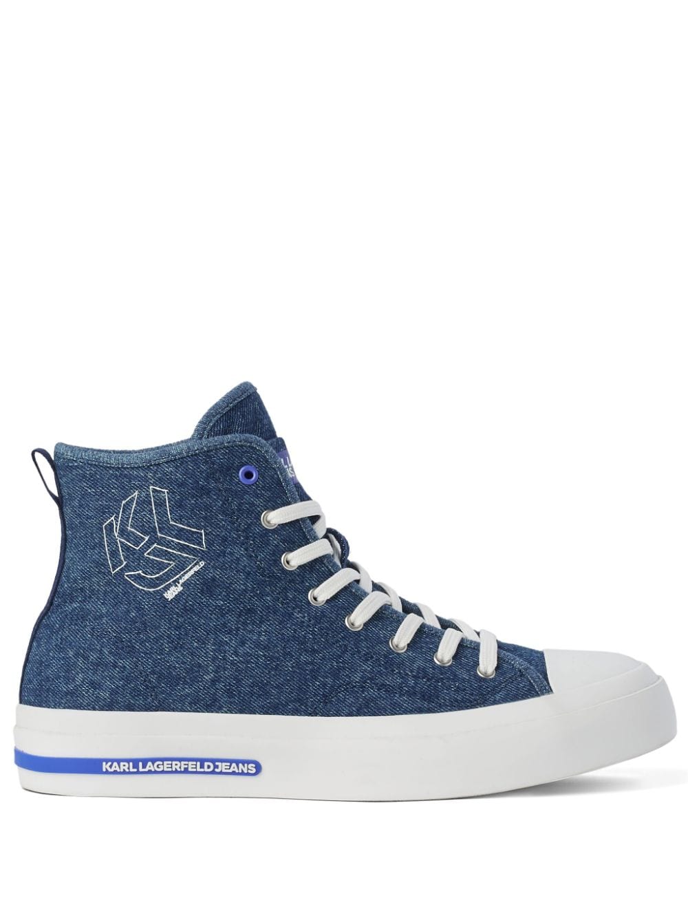 Karl Lagerfeld Jeans KLJ Vulc Hi-top sneakers - Blue von Karl Lagerfeld Jeans