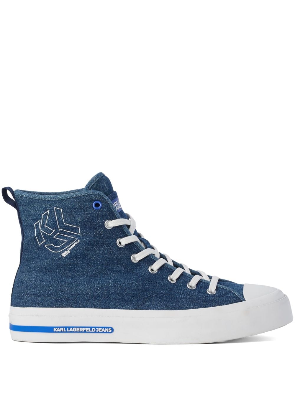 Karl Lagerfeld Jeans KLJ Vulc hi-top sneakers - Blue von Karl Lagerfeld Jeans